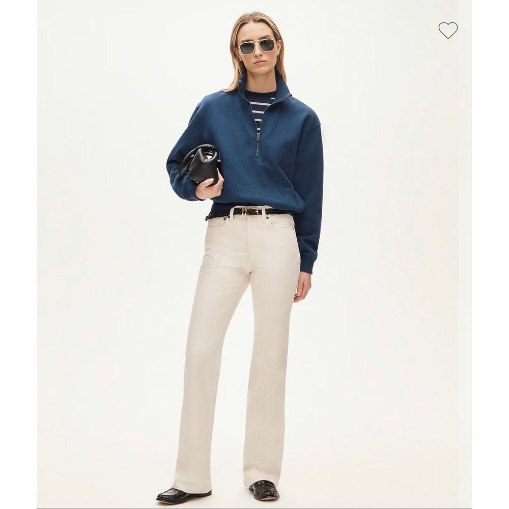 J. Crew Petite slim bootcut jean in Ecru Wash NWT P27